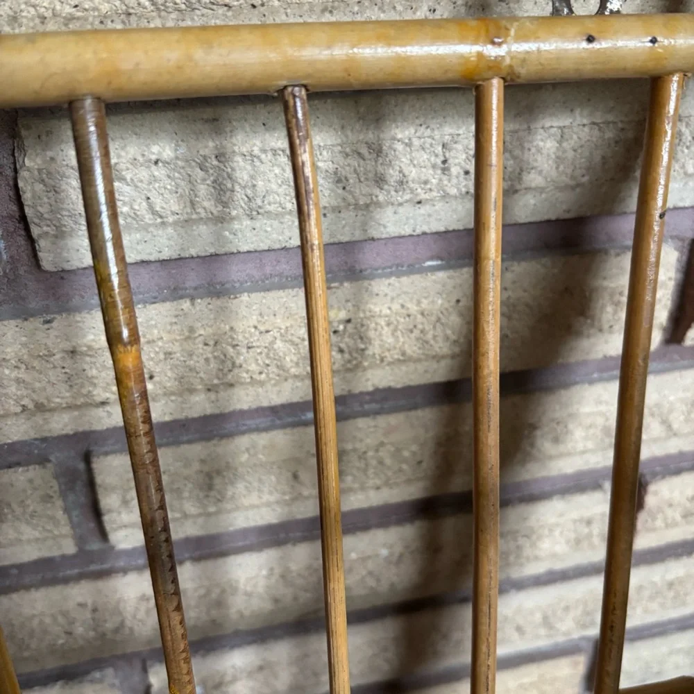 70's Wall Mount Wicker Magazine Rack - Wicker Rack - Rattan Magazine Holder - Picture 14 of 14